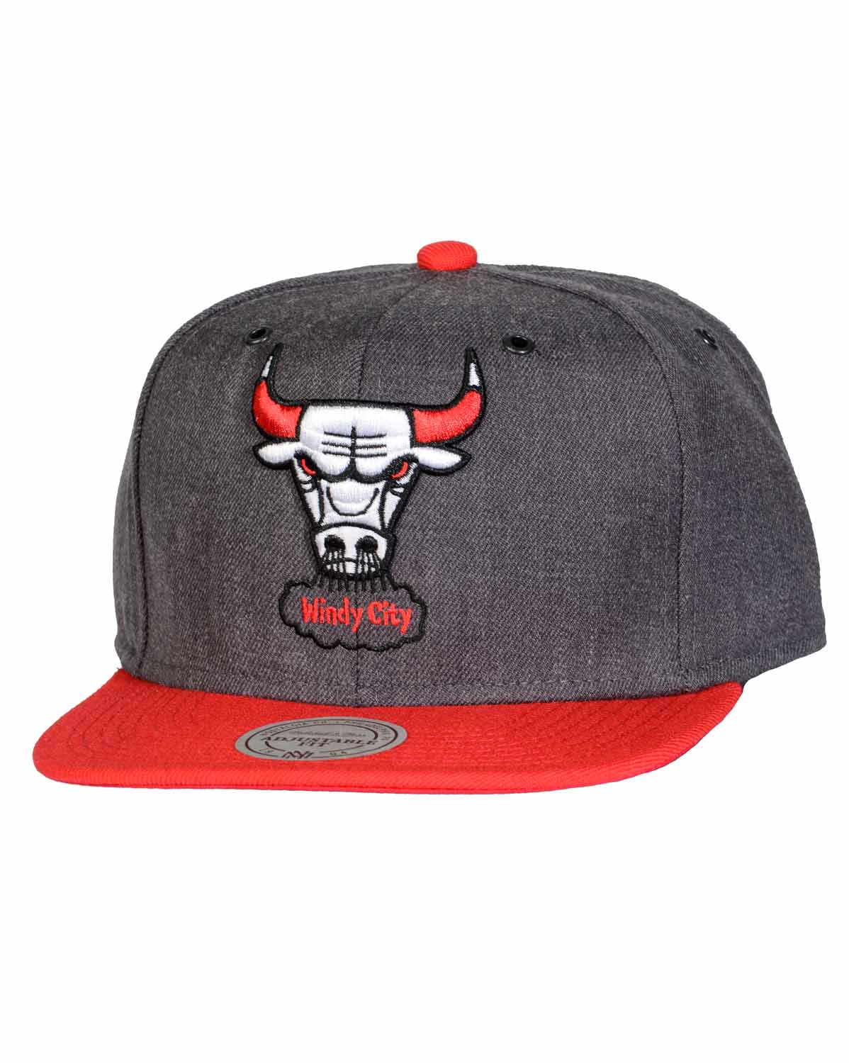 Бейсболка прямая Mitchell and Ness NP61Z DARK HEATHER 2 TONE