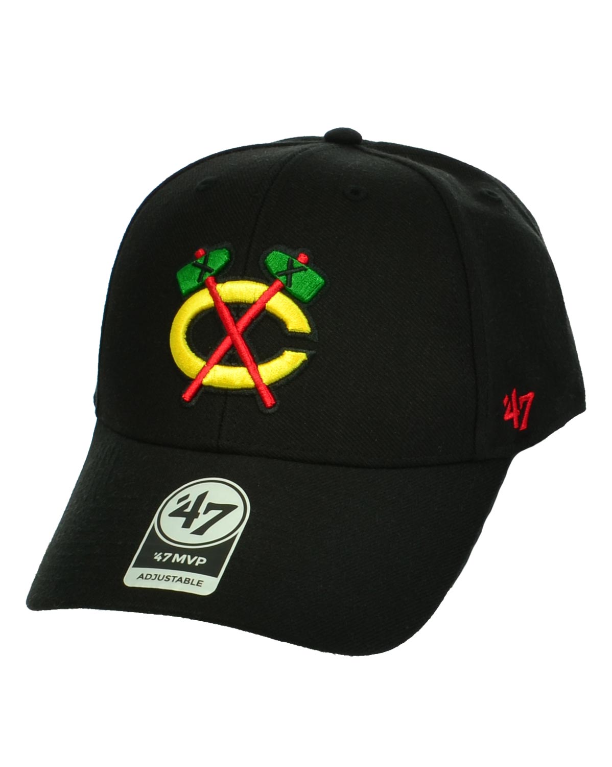 Бейсболка классическая с изогнутым козырьком '47 Brand MVP Chicago Blackhawks H-MVP04WBV