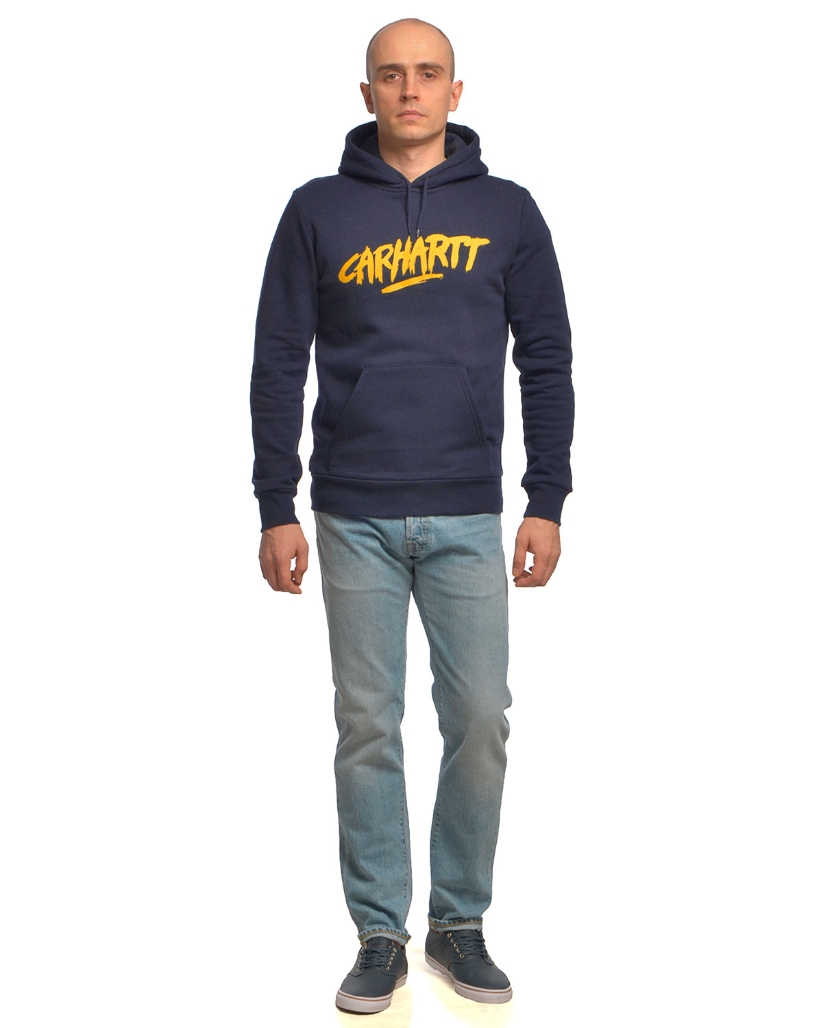 Толстовка мужская с капюшоном Carhartt Hooded Painted Sweat