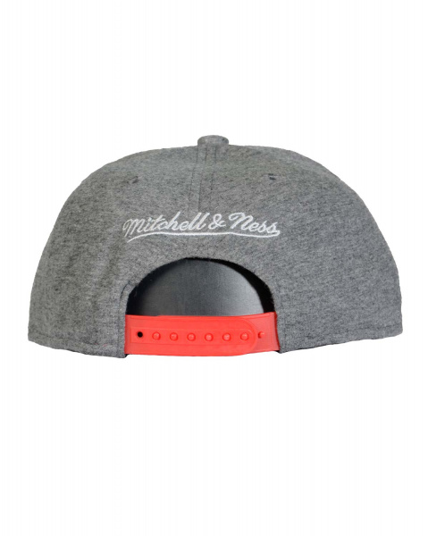 Бейсболка с прямым козырьком Mitchell and Ness JERSI Detroit Redwings Grey Red (Detroit Redwings Grey Red, OS)