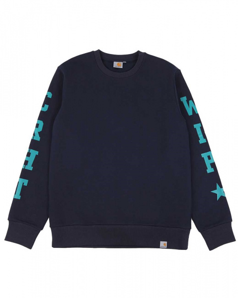 Толстовка свитшот Carhartt Shade Sweat (M синий)