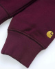 Толстовка свитшот Carhartt Chase Sweatshirt (S бордовый)