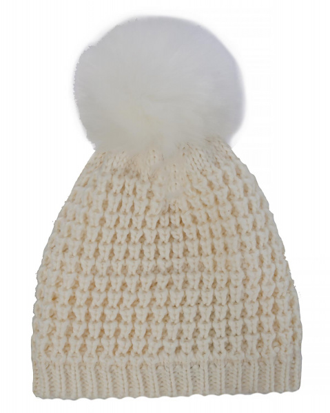 Шапка женская KyiKyi Classic Faux Fur (OS белый)