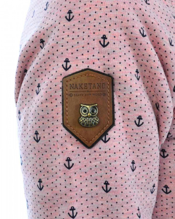 Толстовка женская на молнии с капюшоном Naketano Brazzo Ankerdizzel (Schmutzmuschi Pink XS)