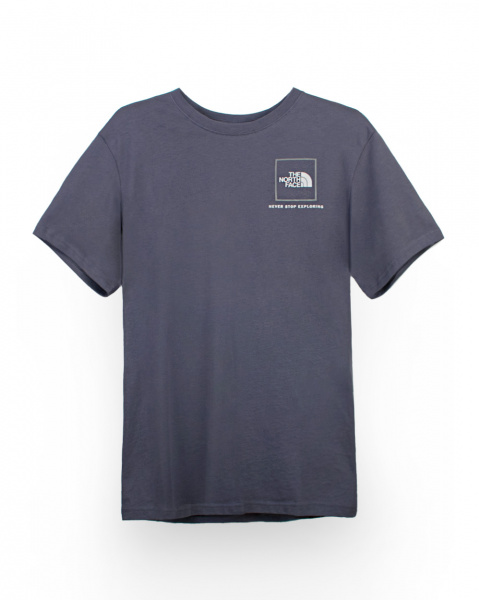 Футболка The North Face Reflective Front Box (Short-Sleeve Grey Blue L)