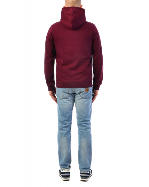 Толстовка мужская с капюшоном Iriedaily Hipster Maroon Mel (S бордовый)