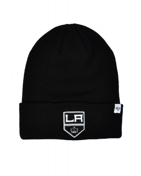 Шапка универсальная с подворотом '47 Brand Raised Los Angeles Kings H-RKN08ACE (OS черный)