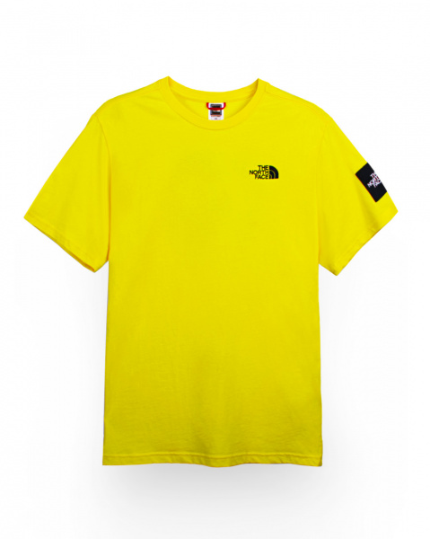 Футболка The North Face Left Label Back Box Print (Yellow Short-Sleeve Black Label L)