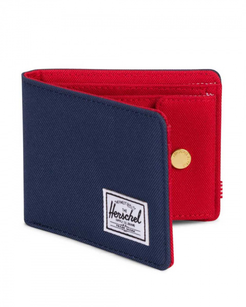 Кошелек Herschel Roy + Coin RFID (Navy/Red OS)