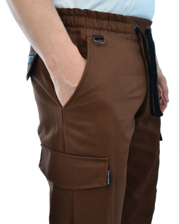 Джоггеры мужские на флисе Cool Penguin JMC 1713W (Brown 2XL коричневый)