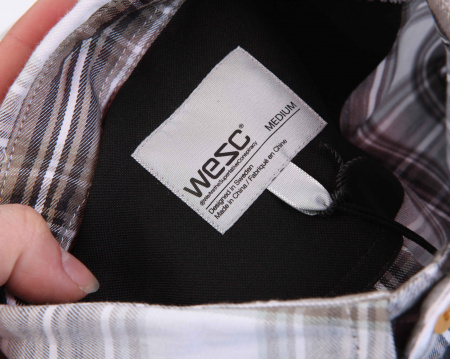 Рубашка Wesc Holdo L/S (M черный белый)