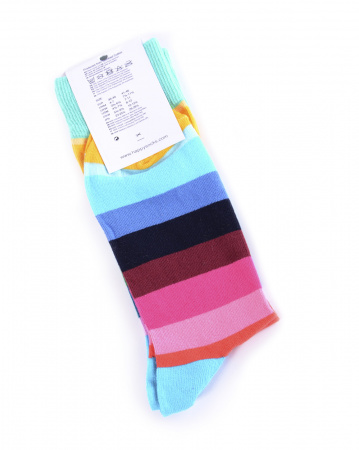 Носки Happy Socks Comb Cotton (Stripes Turquoise 41-46)