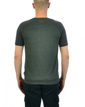Футболка мужская Naketano Dachrinne (Anthracite Dark Olive S)