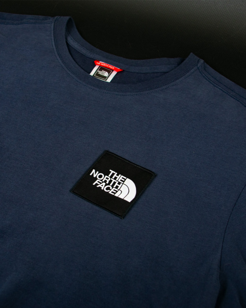 Футболка The North Face Fine Climber Print (Navy Mid-Sleeve Yellow Gradient Print L)