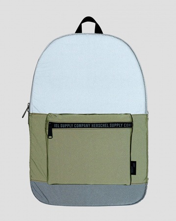 Рюкзак Herschel Packable Daypack Reflective 10474 (Reflective Black/Buckthorn Brown/Overcast, 24.5L)