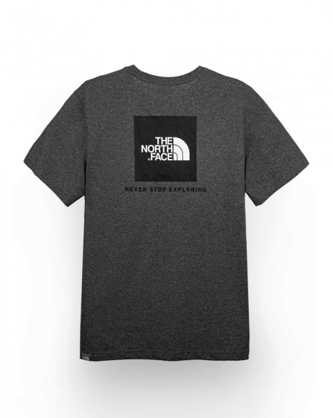 Футболка The North Face Back Box Print (Dark Grey Short-Sleeve Black Box M)