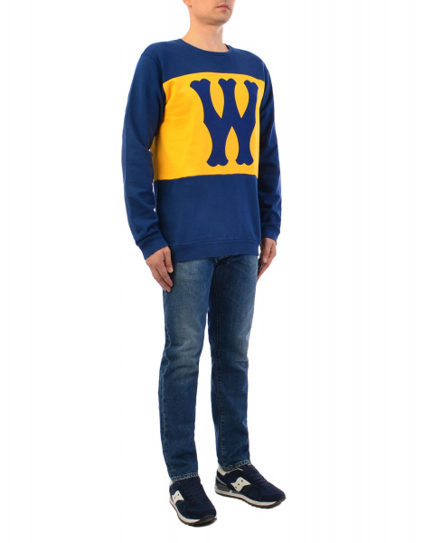 Толстовка мужская свитшот Wesc Franchise (M синий)