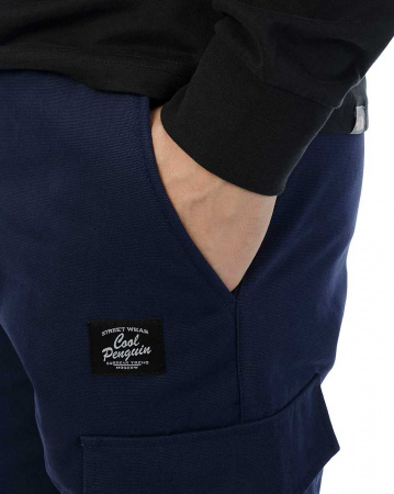 Джоггеры мужские на флисе Cool Penguin JMC 1713W (Navy XS темно-синий)
