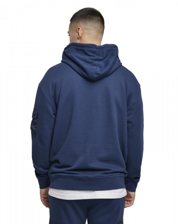 Толстовка мужская с капюшоном Urban Classics 80's Hoody TB4135 (XL темно-синий)