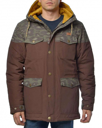 Куртка-парка Iriedaily Insulaner Parka (M коричневый камуфляж)