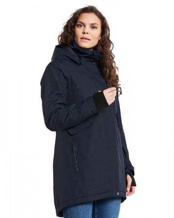 Куртка женская Didriksons Tanja 504420 (999 глубокая синяя ночь, 46)