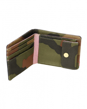 Кошелек Herschel Roy + Coin XL RFID 10404 (Black/Woodland Camo OS)
