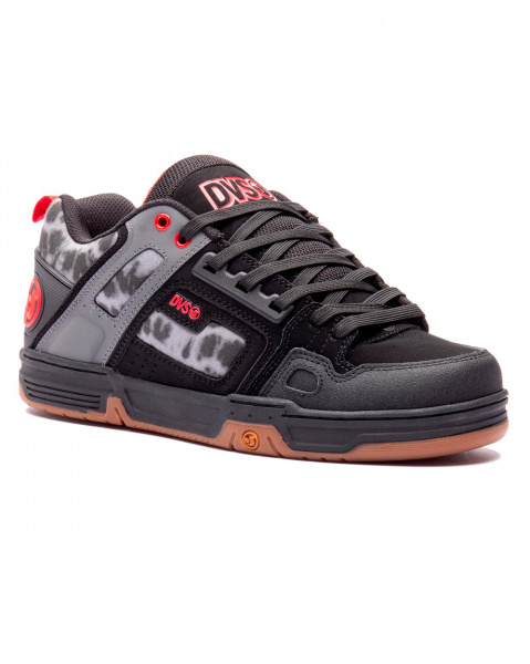 Кеды низкие мужские DVS COMANCHE (BLACK CHARCOAL PRINT, 11)