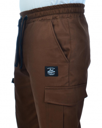 Джоггеры мужские на флисе Cool Penguin JMC 1713W (Brown 4XL, коричневый)