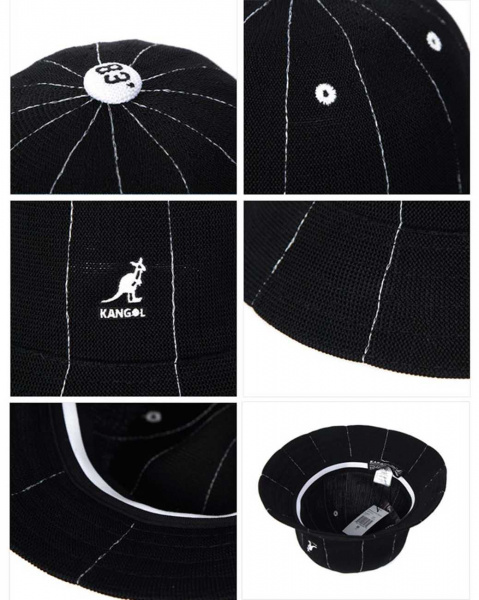 Панама Kangol Broken Stitch Casual (S черный)