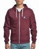Толстовка мужская на молнии с капюшоном Iriedaily Desire Effect Zip Hood (M бордовый)