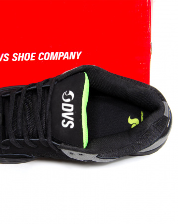 Кеды низкие мужские DVS ENDURO 125 (Black Charcoal Lime Nubuck, 7)