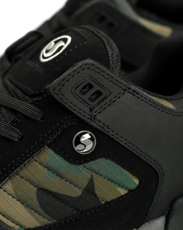 Кеды низкие мужские DVS MILITIA (BLACK CAMO LEATHER MENS, 7.5)