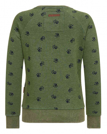 Толстовка женская свитшот Naketano Train Harder (Pine Green L )