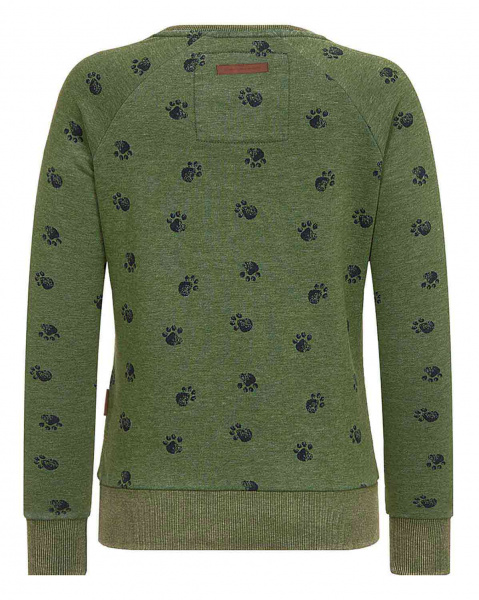 Толстовка женская свитшот Naketano Train Harder (Pine Green L )