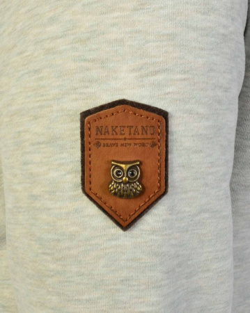 Толстовка женская с капюшоном Naketano Schmierlappen Jeck (Stone Grey L)