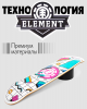 Дека Element Canada 8.25 с покрытием 5 (18 зеленый розовый 8.25)