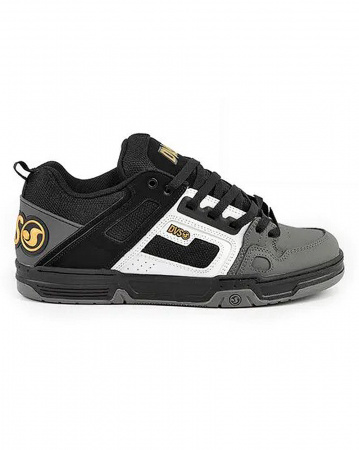 Кеды низкие мужские DVS COMANCHE (Black White Charcoal Nubuk, 11.5)