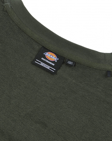 Толстовка мужская свитшот Dickies Mount Vista Sweatshirt (Olive, XS)