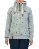 Толстовка женская на молнии с капюшоном Naketano Schluckischluckischlucki (Grey Melange M)