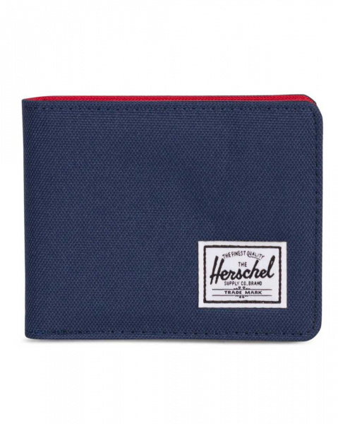 Кошелек Herschel Roy + Coin RFID (Navy/Red OS)