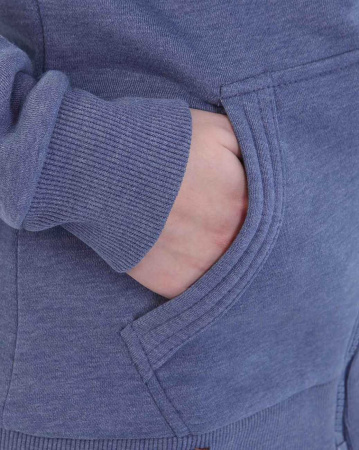 Толстовка женская на молнии с капюшоном Naketano Dirty Brazzo (Light Blue Melange S)