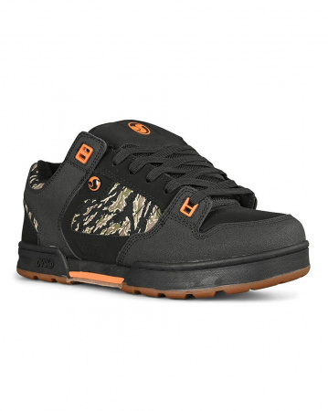 Кеды низкие мужские DVS MILITIA (BLACK JUNGLE CAMO NUBUCK, 10.0)
