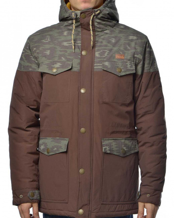 Куртка-парка Iriedaily Insulaner Parka (XL коричневый камуфляж)