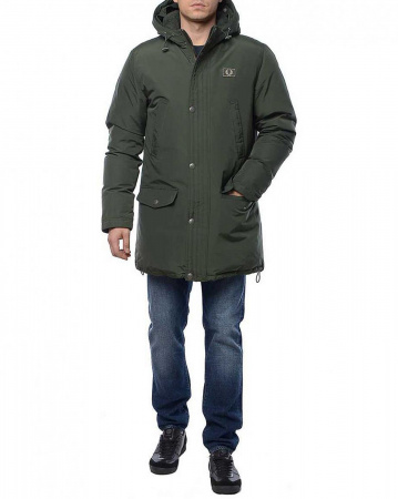 Пуховик мужской Fred Perry SJ3079 (S темно-оливковый)
