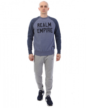 Толстовка свитшот мужская Realm & Empire Great Britain (XL серо-голубой)