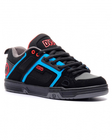 Кеды низкие мужские DVS COMANCHE (BLACK BLUE RED NUBUCK 11)