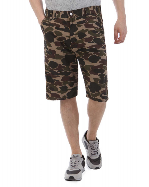 Шорты Carhartt WIP Single Knee II Anderson Cotton Canvas 6.5 Oz (31 коричневый камуфляж)