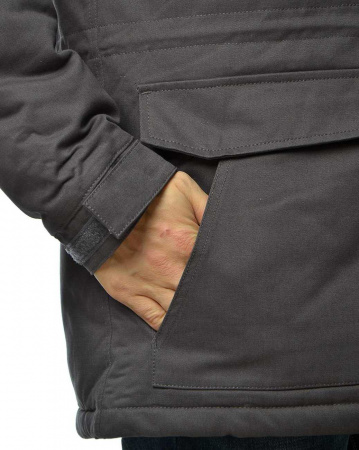 Парка зимняя Iriedaily Goerlitzer Parka (L серый шалфей)