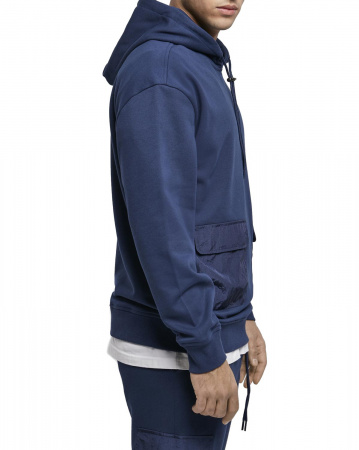 Толстовка мужская с капюшоном Urban Classics 80's Hoody TB4135 (XL темно-синий)