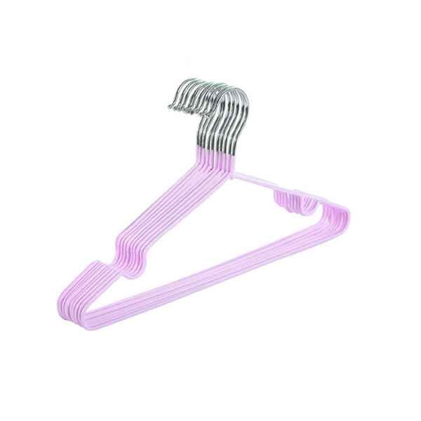 Вешалки АЛИ ЧАЙНА, Антискользящие тонкие, 10 шт. 18*30 30гр  (SY005 NORDIC PURPLE, 18*30)